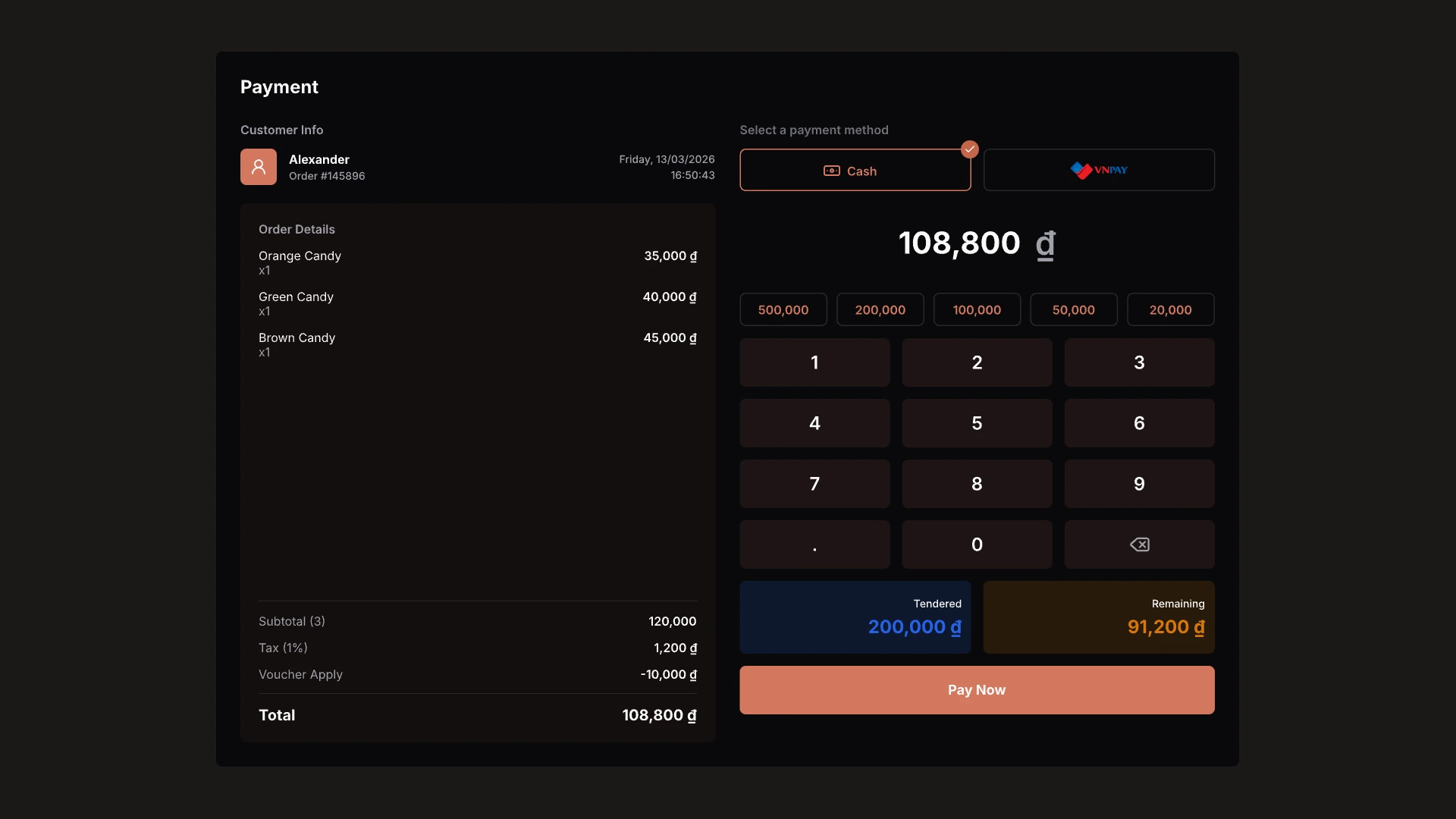 Tính năng quản lý thanh toán