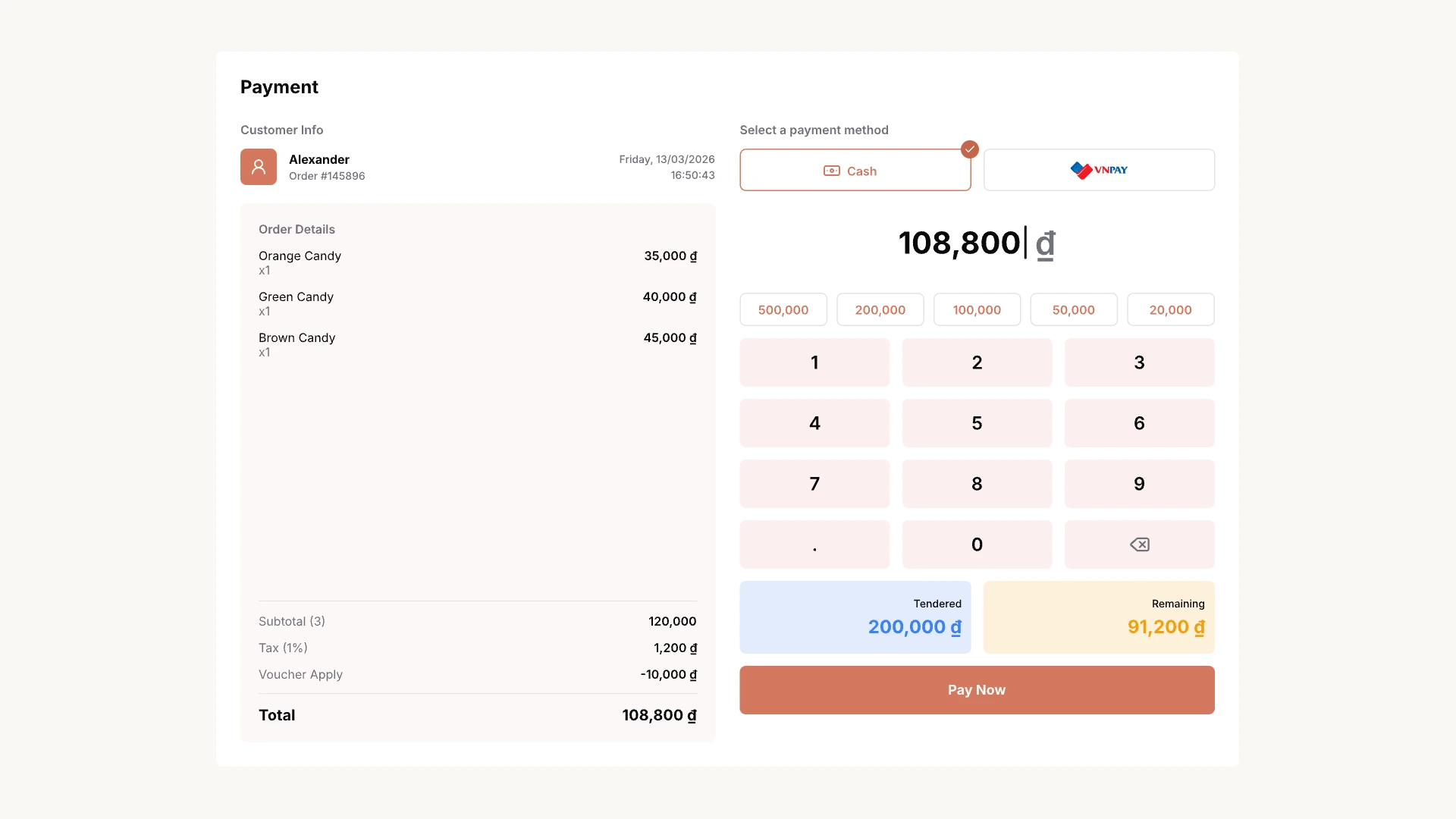 Tính năng quản lý thanh toán