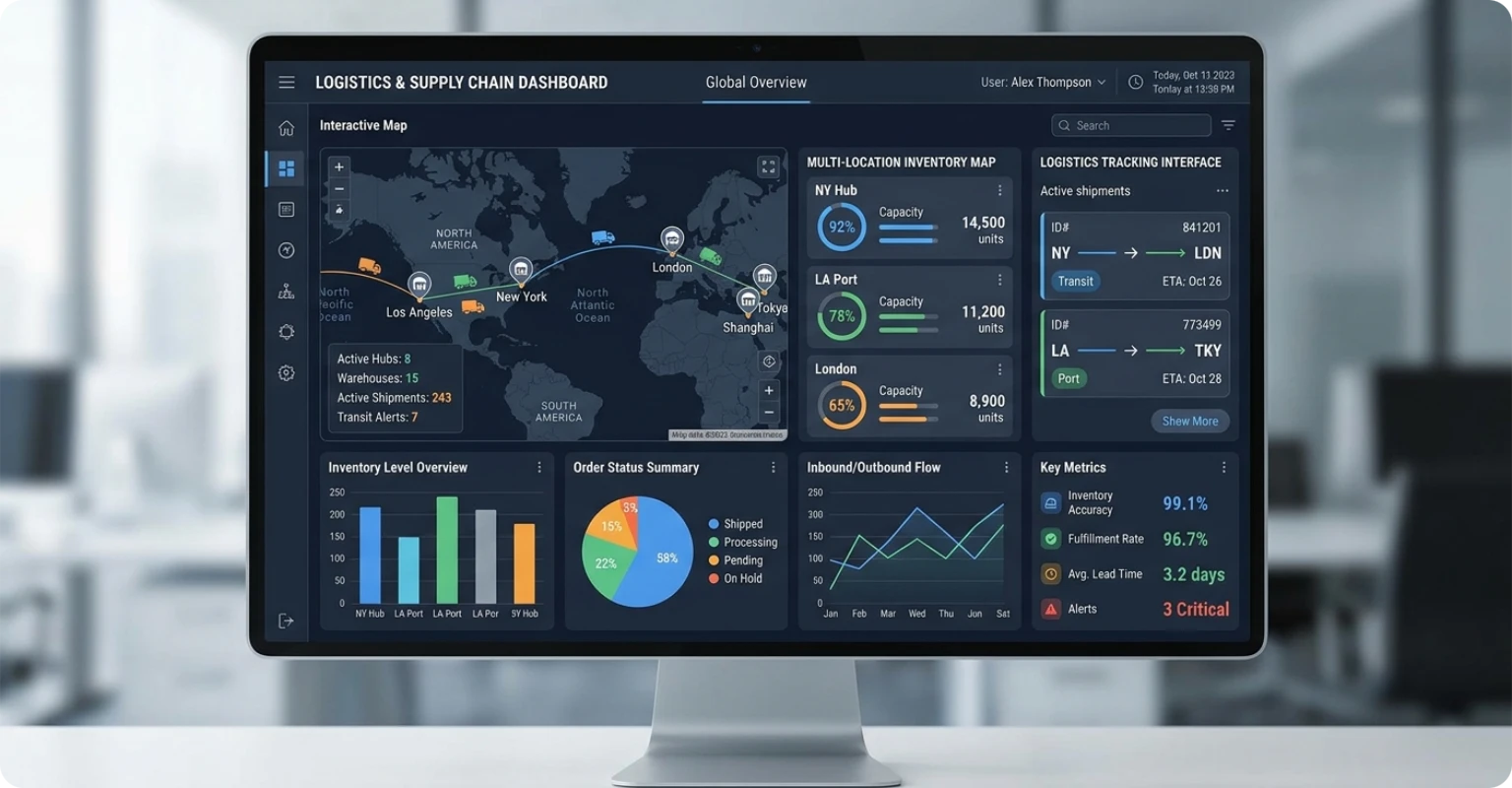 Bảng theo dõi kho thời gian thực